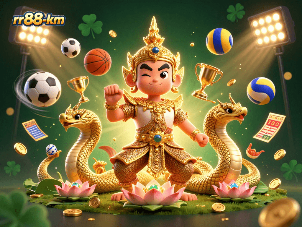 Engage in exciting gaming with rr88-km at this vibrant, action-packed casino scene.