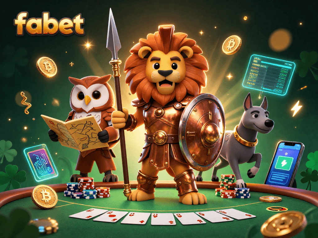 Engage with fabet strategies for mastering poker in this vibrant, action-packed illustration.