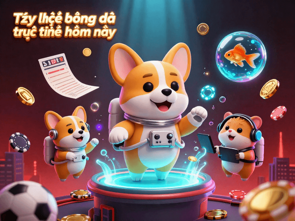 Tỷ lệ bóng đá trực tuyến hôm nay enhances sports betting excitement with thrilling visuals of a lively casino scene.