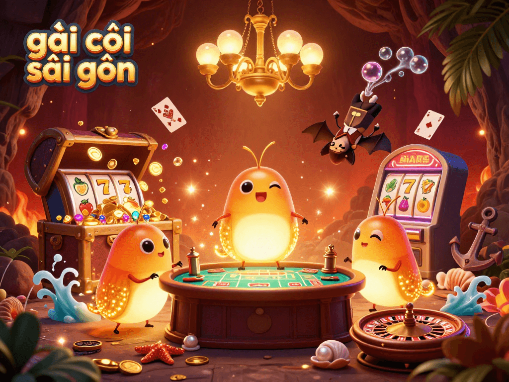 Engage with the vibrant gambling atmosphere featuring gái gọi sài gòn at a neon-lit table.