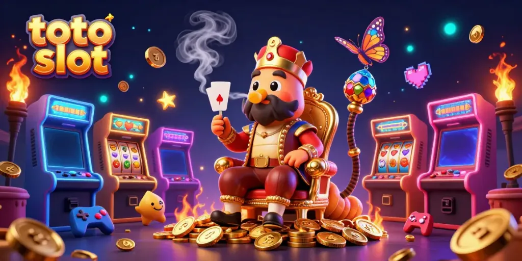 Engage in thrilling gameplay with toto slot as a colorful 3D slot machine scene captivates.