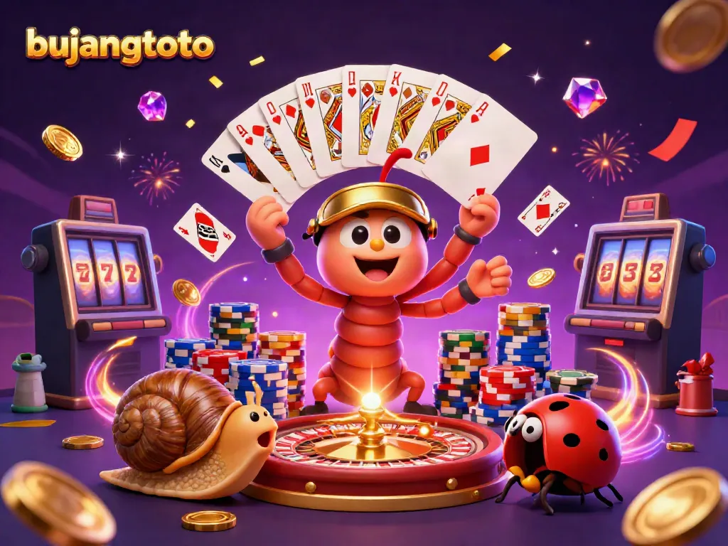 Experience winning moments with bujangtoto's immersive online casino environment featuring lively characters, jackpots, and dynamic gameplay.