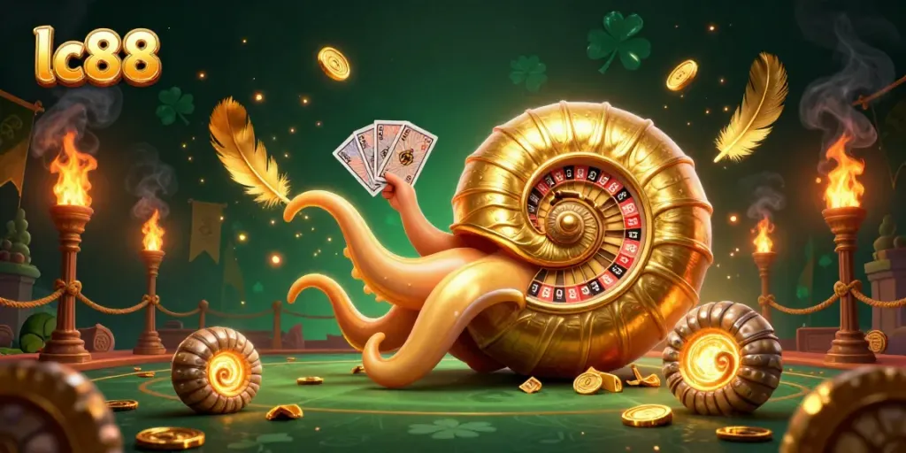 Experience thrilling gameplay at lc88 with vibrant 3D nautilus and dynamic casino elements.