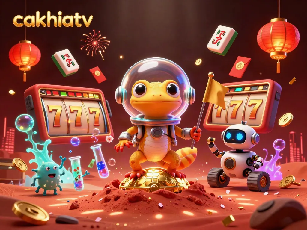 Cakhiatv offers a vibrant online casino experience featuring dynamic slot games and captivating gambling visuals.