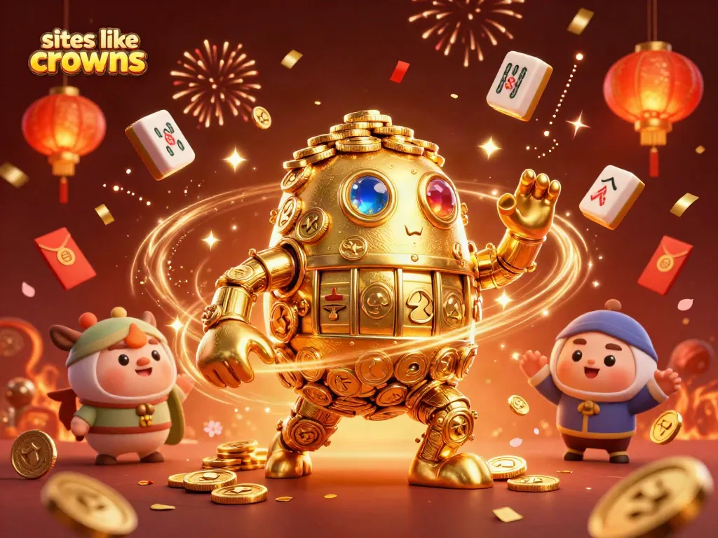 Play exciting games at sites like crown coins, featuring vibrant casino-themed characters and celebrations.