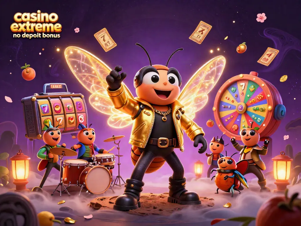 Experience the excitement of casino extreme no deposit bonus with this vibrant 3D illustration.
