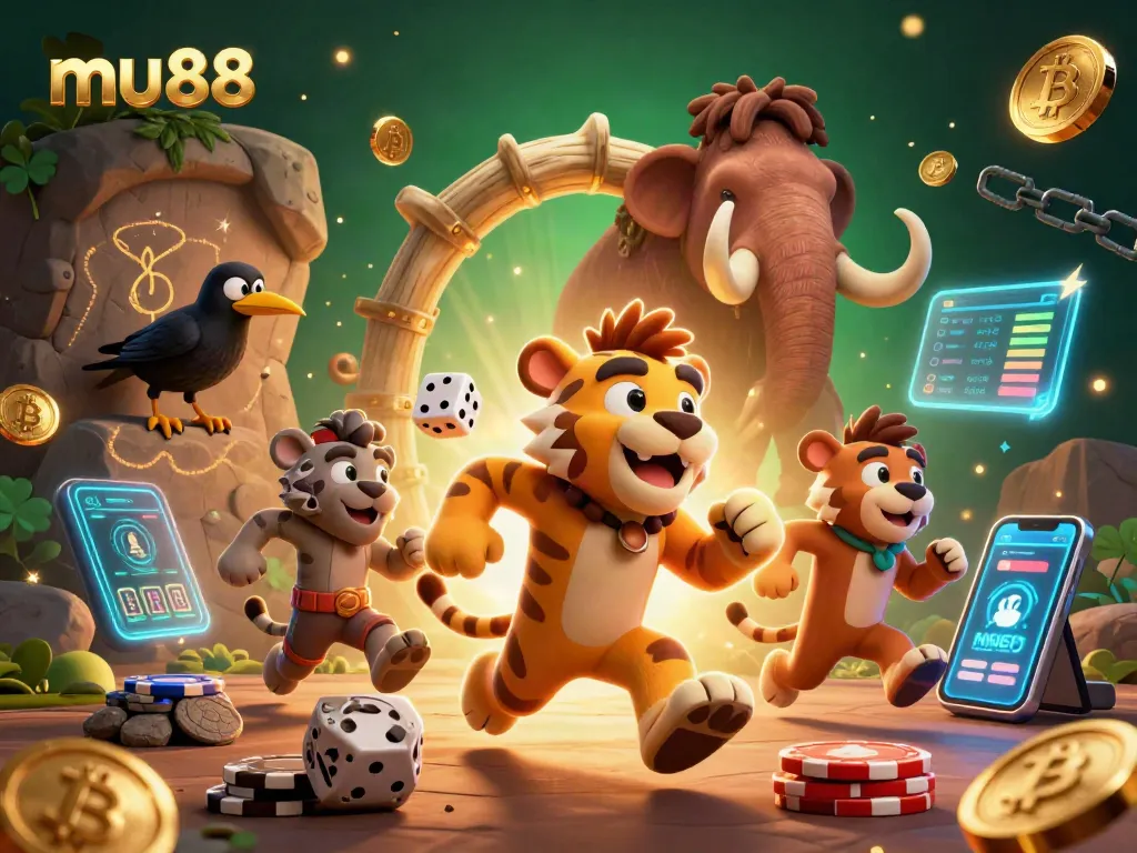 Engage in thrilling casino action at mu88, with unique characters and vibrant game elements.
