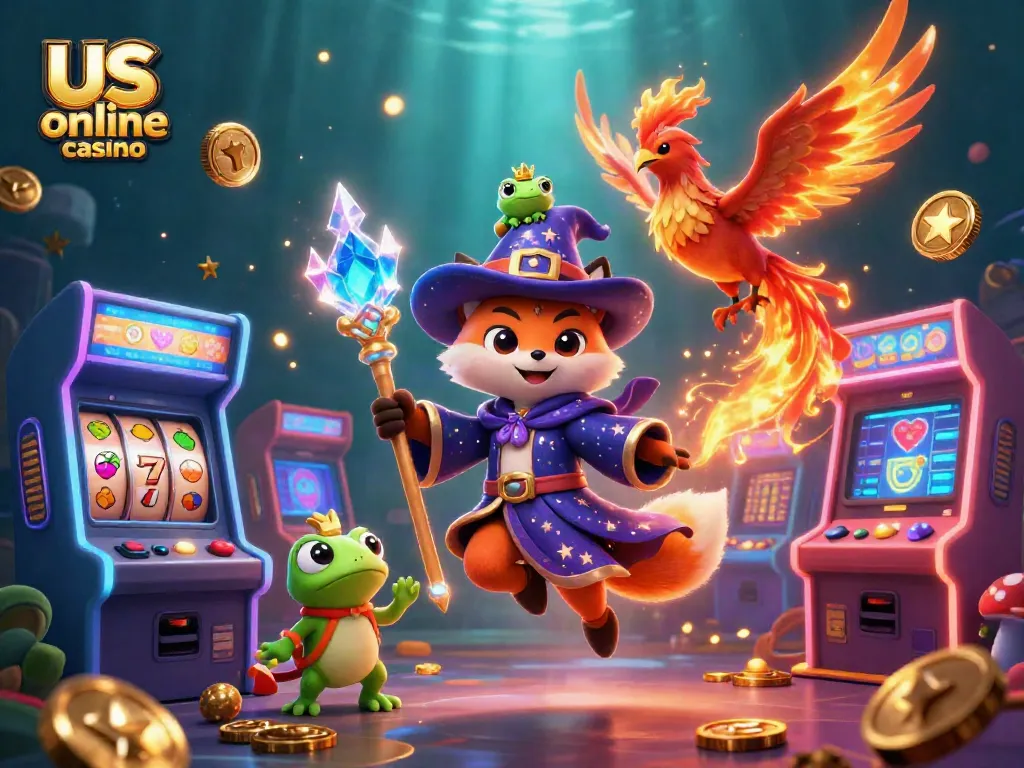 Experience exciting gameplay at us online casino with vibrant characters and dynamic gaming elements.