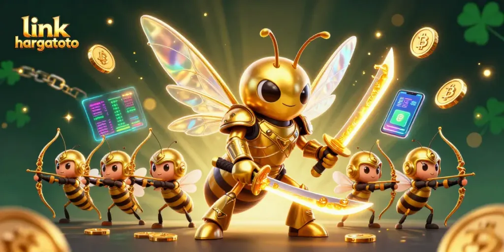 Engage with link hargatoto's dazzling world of prizes and rewards in this vibrant casino scene.