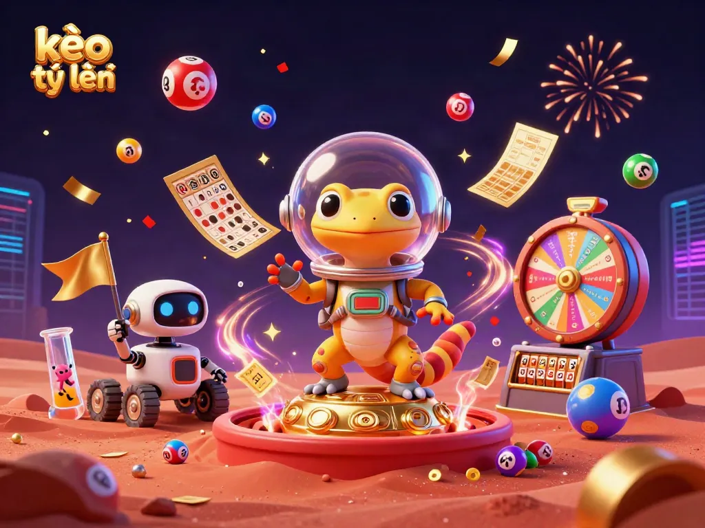 Engage with kèo trực tuyến in a vibrant Mars casino adventure filled with alien excitement and lottery action.