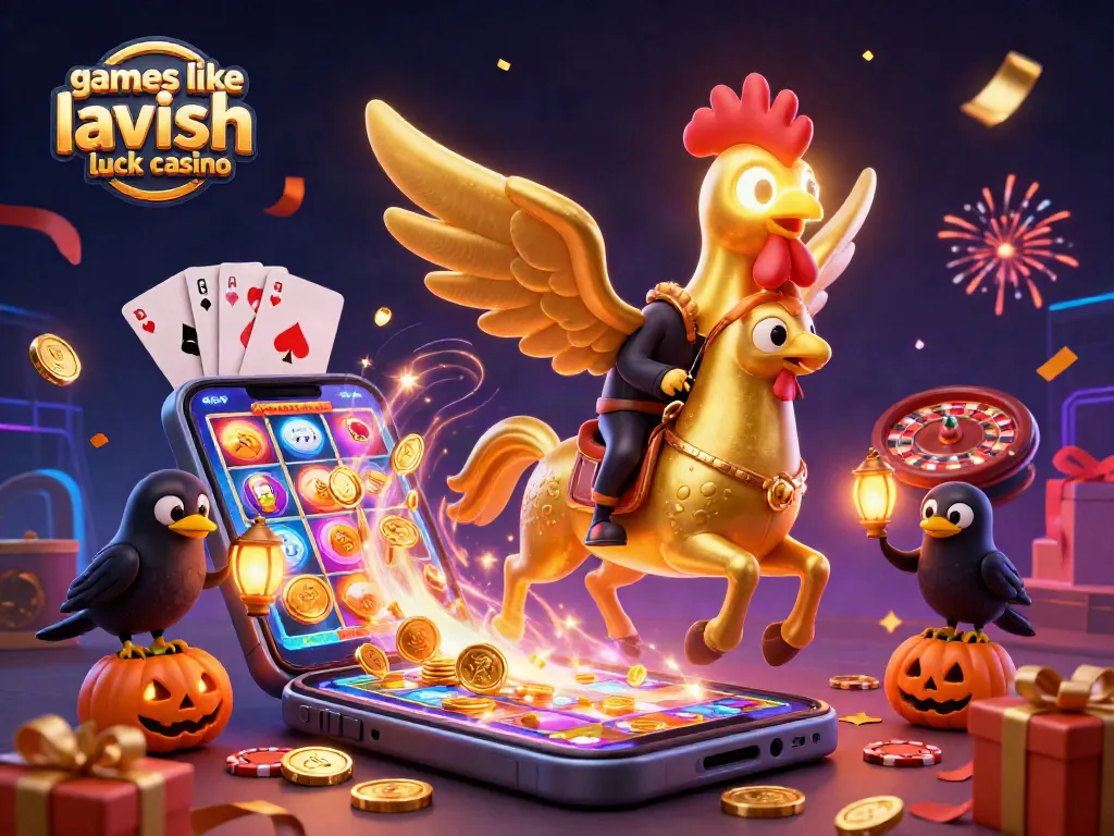 Experience games like lavish luck casino with vibrant casino elements and magical motifs.