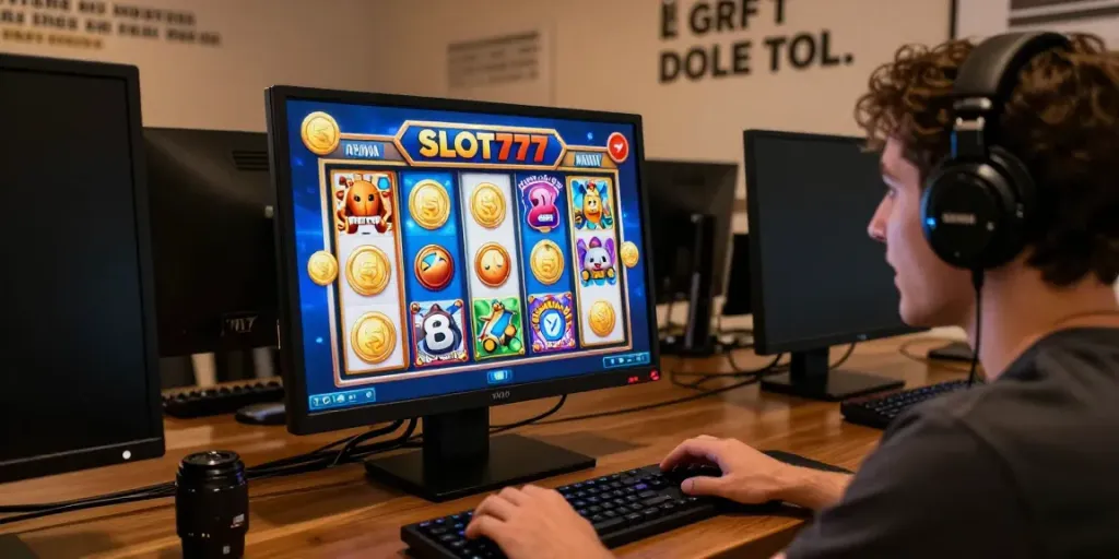 Exciting link slot777 gaming moment showcasing a player celebrating a win on SLOT777.