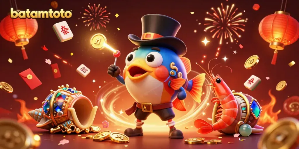 Engage with batamtoto in an exciting treasure-filled underwater casino scene with vibrant characters.