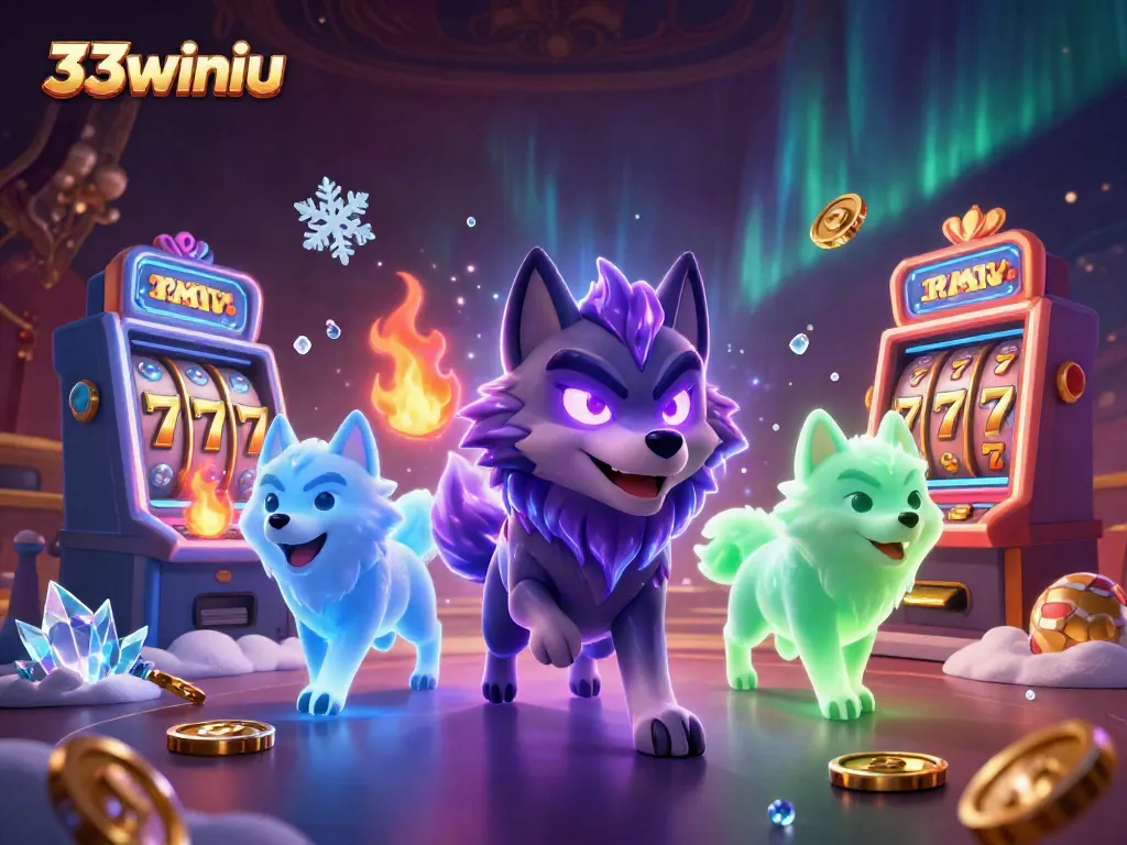 Experience thrilling gameplay at 33winiu with shadow wolves and vibrant slot machines!