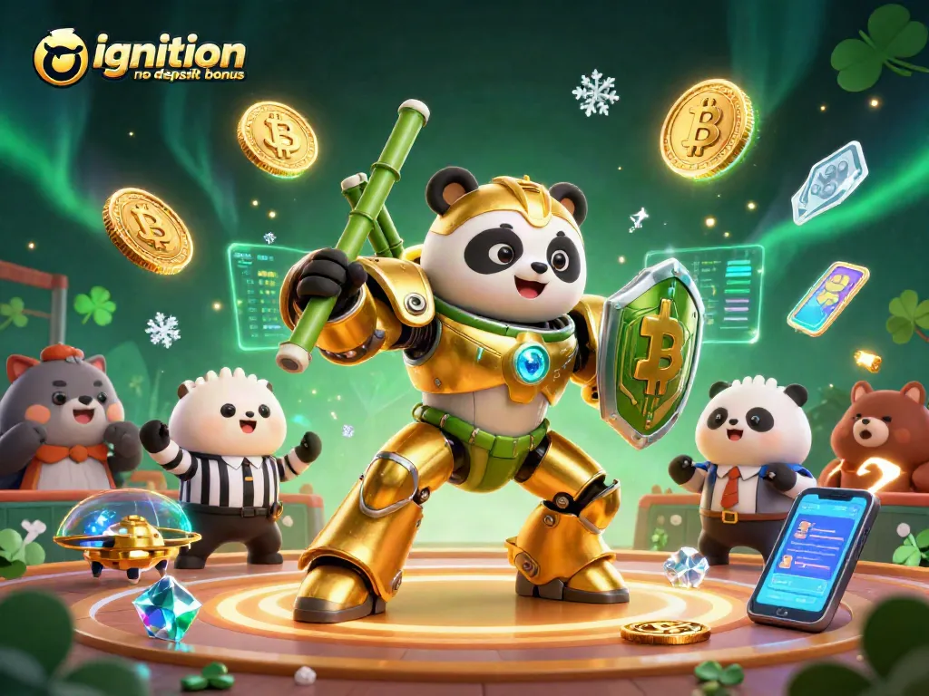 Experience thrilling gameplay with the ignition casino no deposit bonus showcasing vibrant 3D characters and crypto elements.